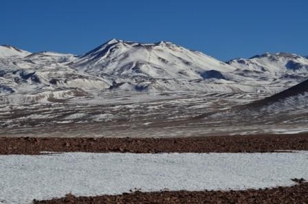 Montagnes enneigées, Salar d'Uyuni