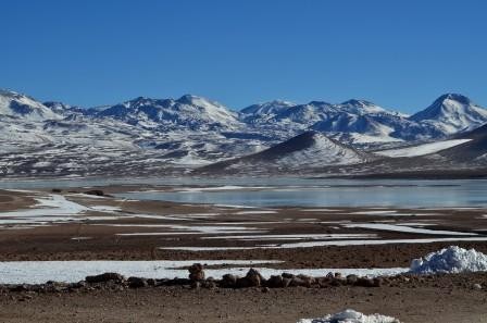 Lagune verte et lagune Blanche, Salar d'Uyuni